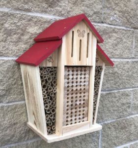 The bee house is on the wall at MVIS HQ
