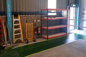 Internally, the workshop provides space for builds