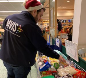 sean brown delivering to food bank