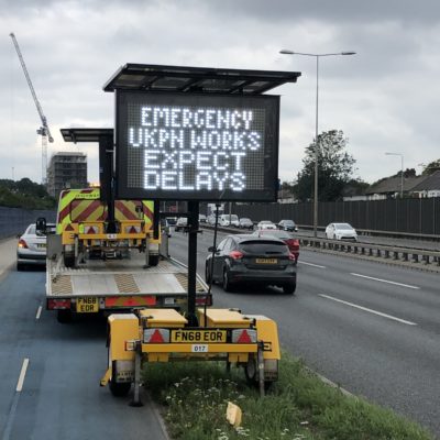 vms for road side construction and traffic control