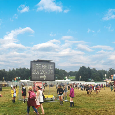Variable Message Sign (VMS) Perfect for Festivals and Events.