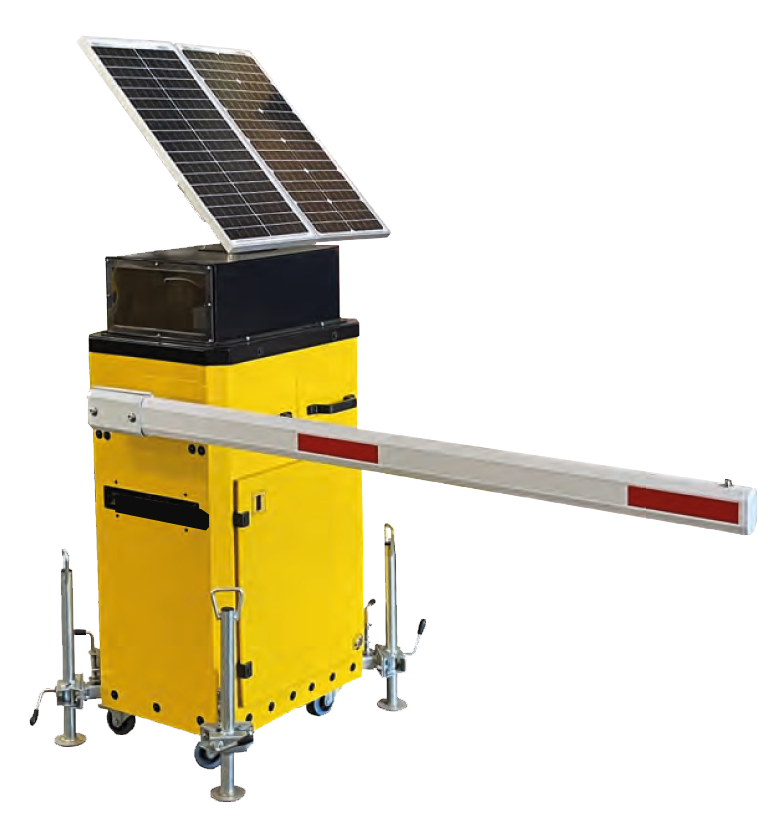 Portable Barrier with Solar Panel supplied by MVIS
