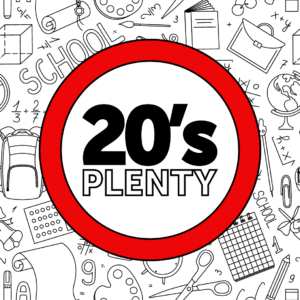 20's Plenty - School Safety Solution logo for roadside safety