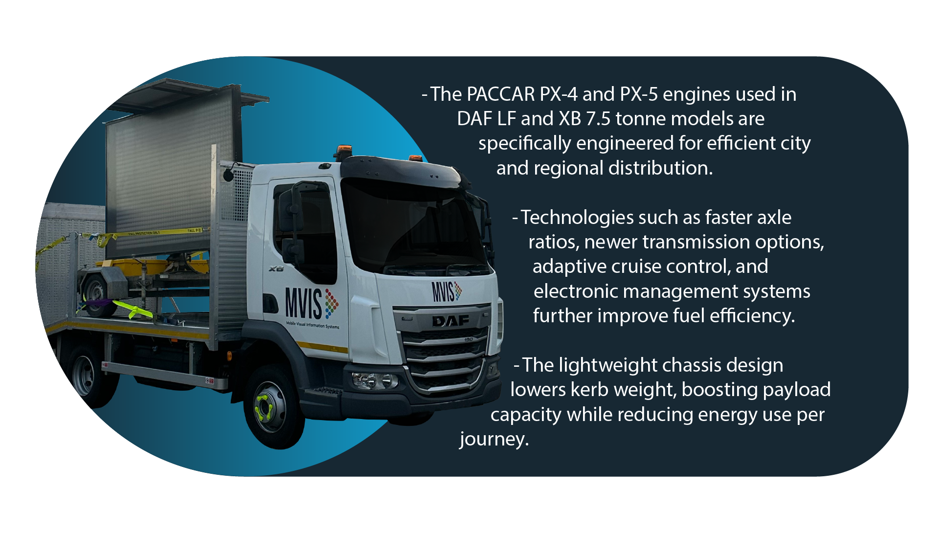 Daf Truck 7.5 Tonne for VMS Maintenance